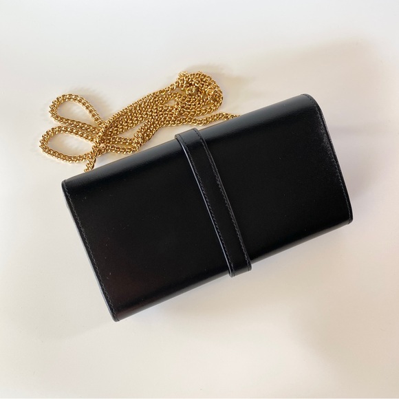 GUCCI Jackie 1961 Leather Wallet On Chain - Picture 4 of 5